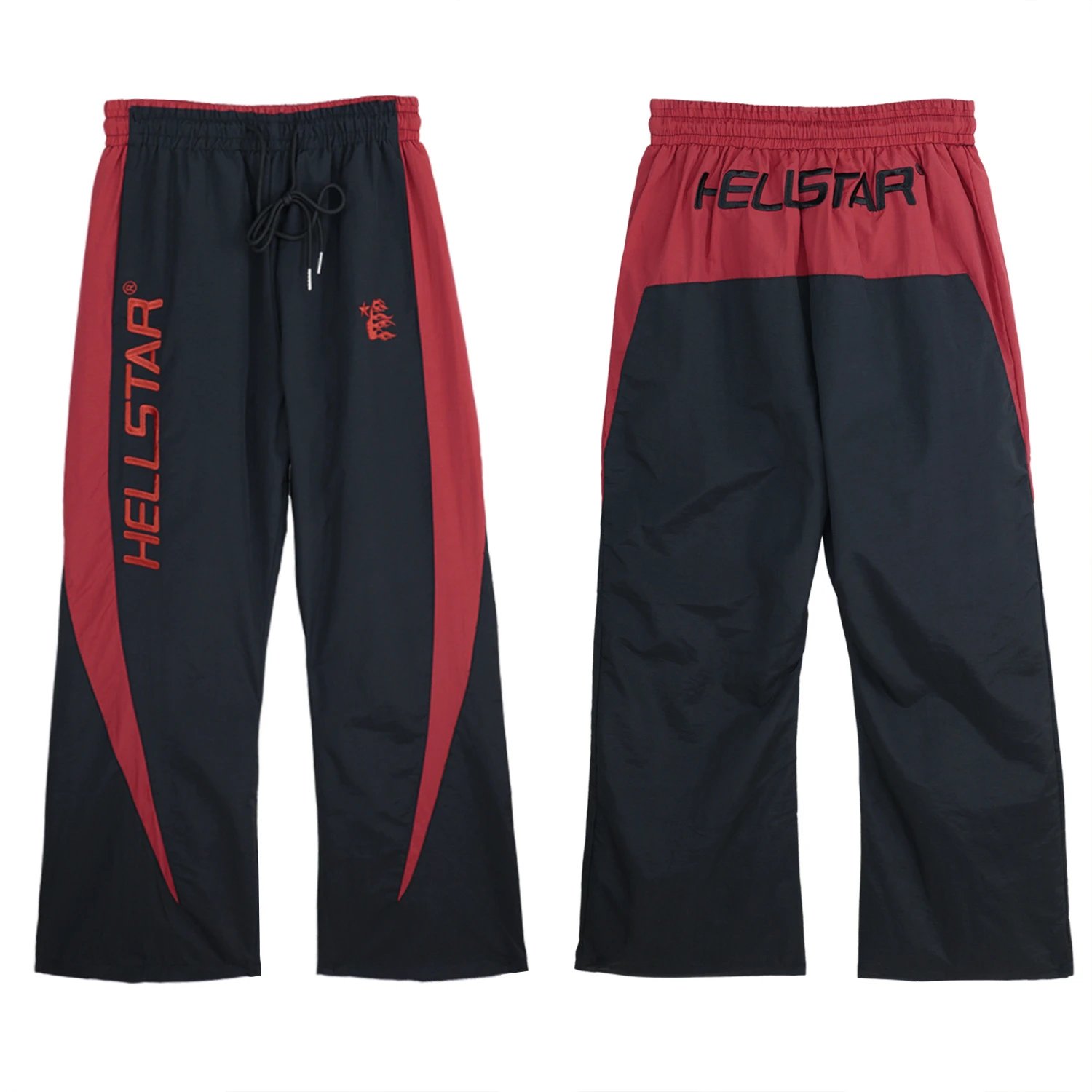 Hellstar Track Pants Red and Black - 1