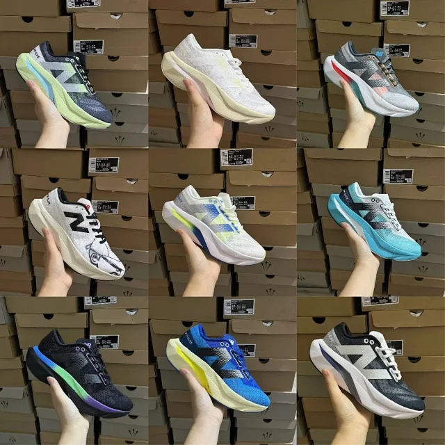 New Balance Sneakers Low-top lace-up mesh with geometric side logo and chunky midsole product detail image 1