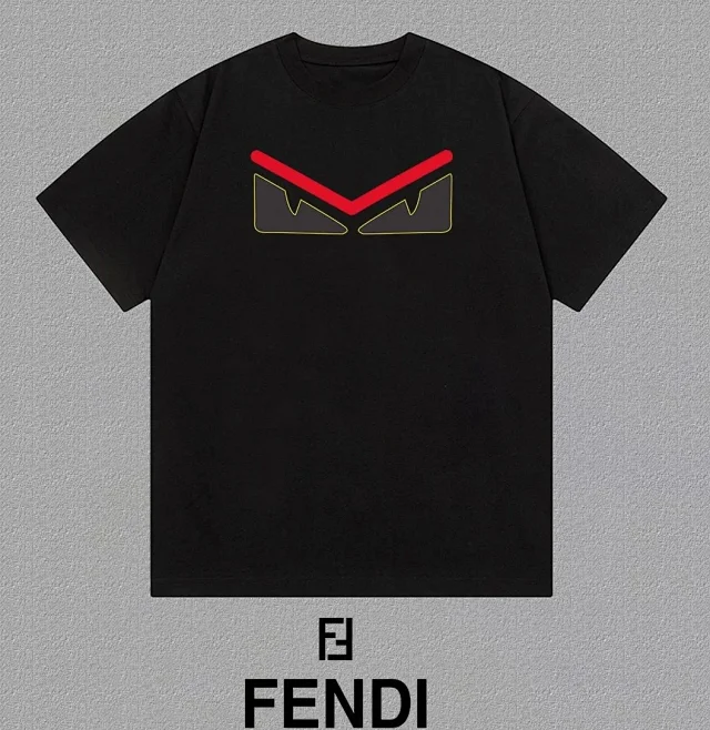 Fendi T-Shirts Short-Sleeve Graphic T-Shirt product detail image 4