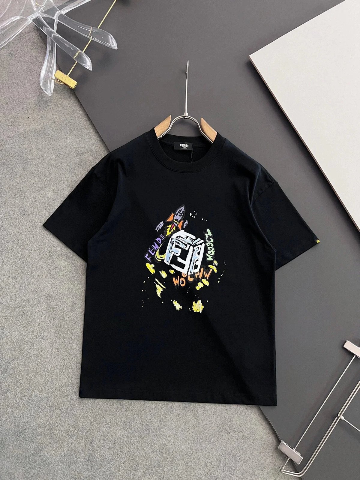 Fendi Sneaker Print Graphic T-Shirt White product detail 8 in Litbuy spreadsheet finds