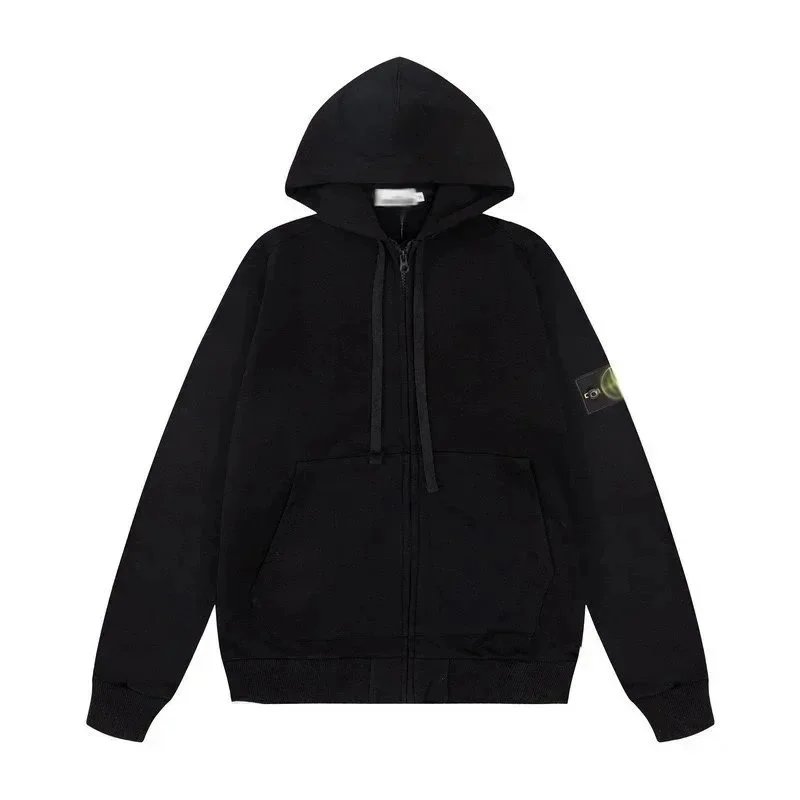 Black Hooded Cardigan