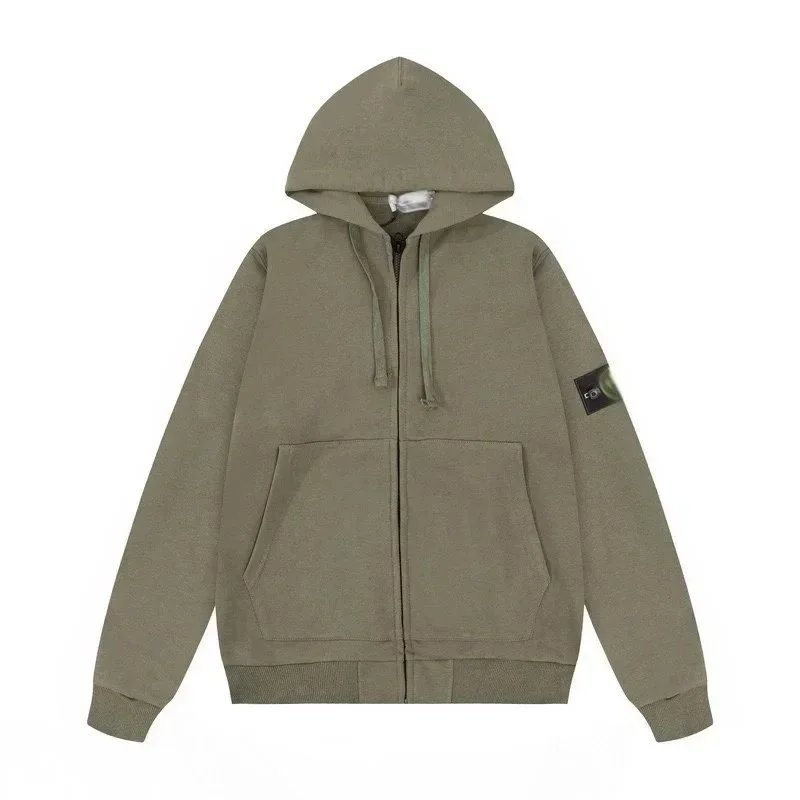 Olive Green Hooded Cardigan
