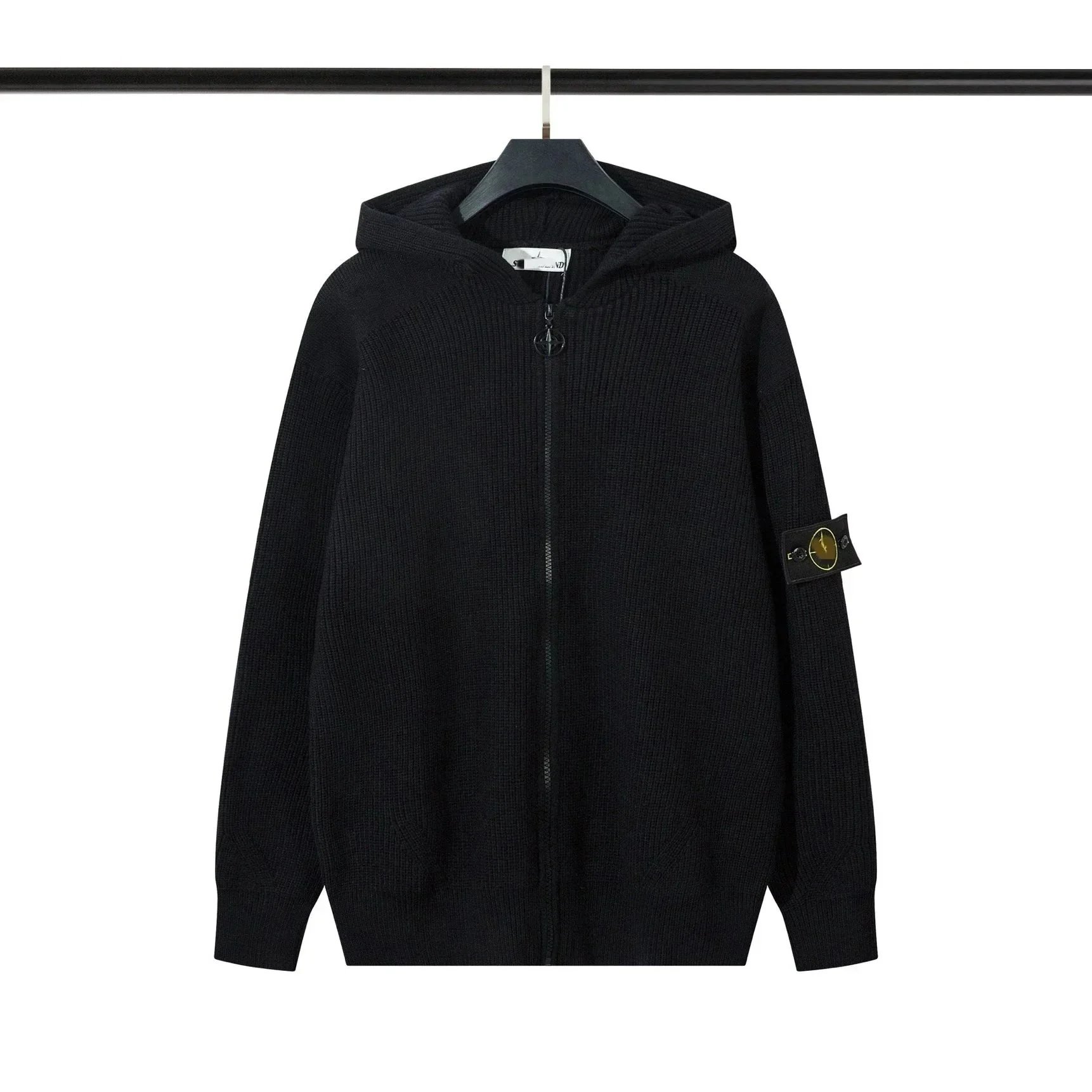 Black Zip-Up Sweater