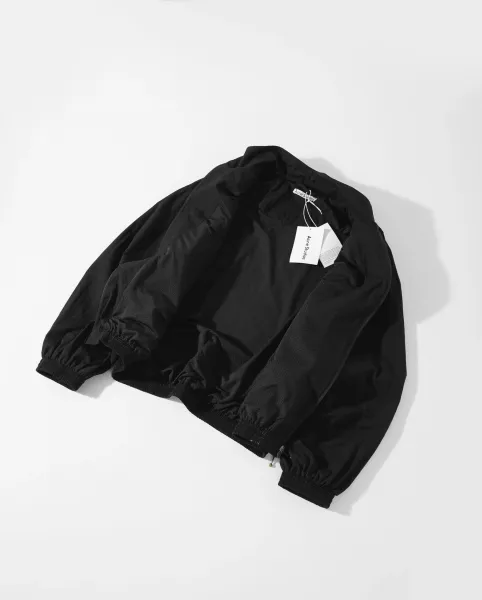 Acne Studios Stockholm 1996 Windbreaker Jacket Black and Beige Outerwear.windbreaker - 19