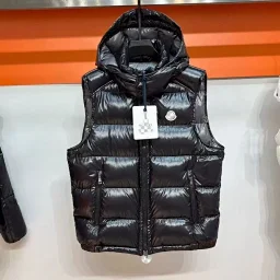 thumbnail for Meng’s Signature Striped NFC Cotton-Padded Coat | Cross-Border Design | Detachable Hooded Vest | Men’s and Women’s Couples’ Winter Waistcoat