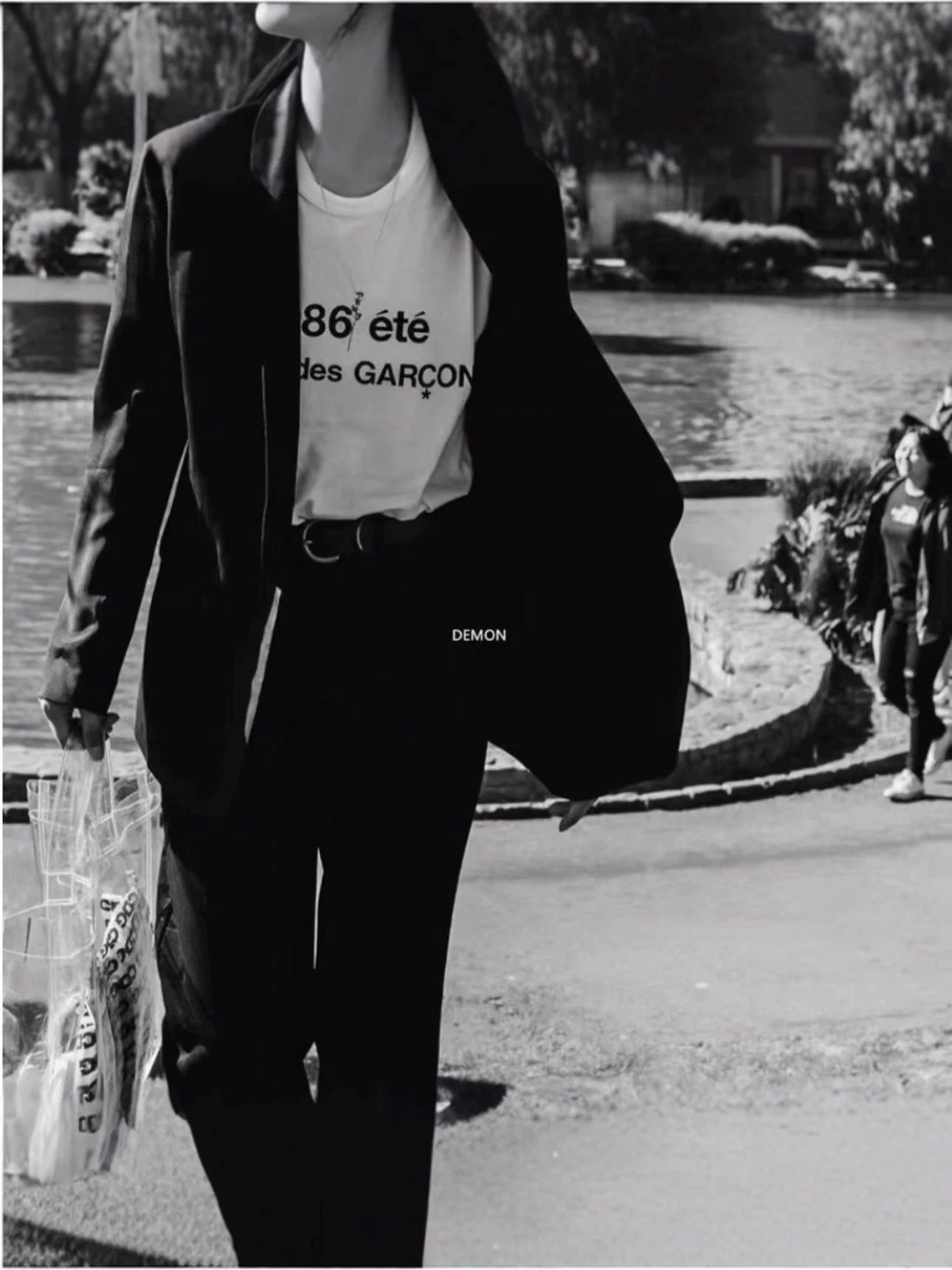 跨境春夏t恤棉短袖联名款通勤短袖印花经典百搭上衣男女同款T恤 5