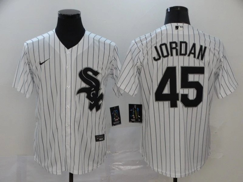 Chicago white sox jersey #45 jordan men’s embroidered baseball jacket