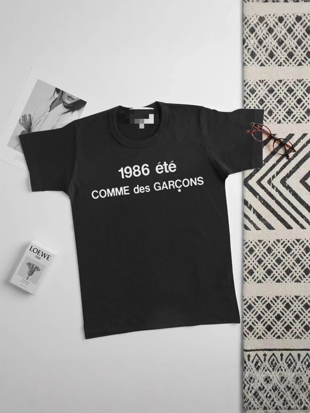 跨境春夏t恤棉短袖联名款通勤短袖印花经典百搭上衣男女同款T恤 2