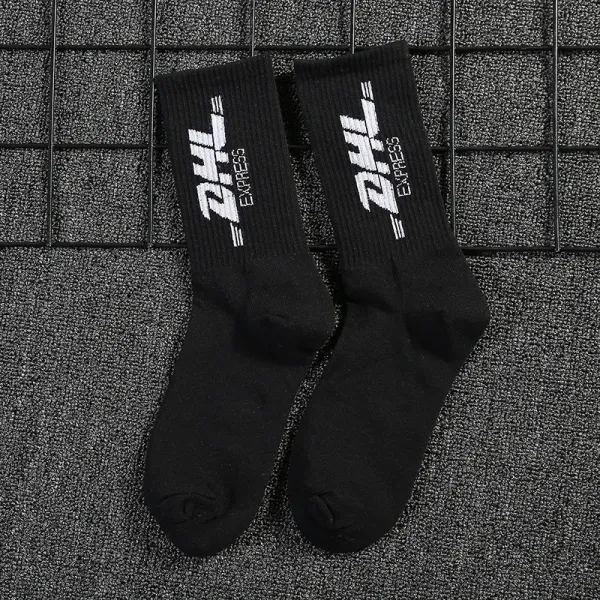 Design DHL Express Logo Crew Socks Black Socks - 1