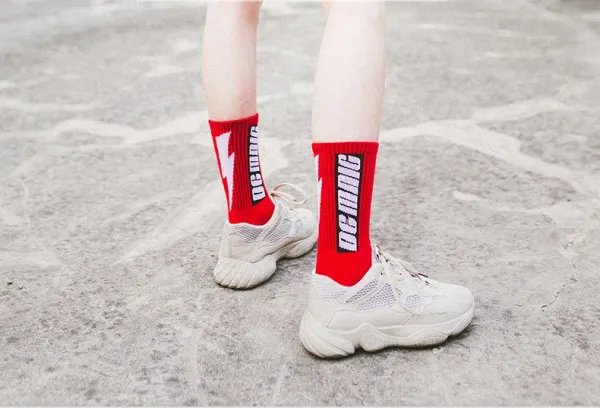 Design DHL Express Logo Crew Socks Black Socks - 9