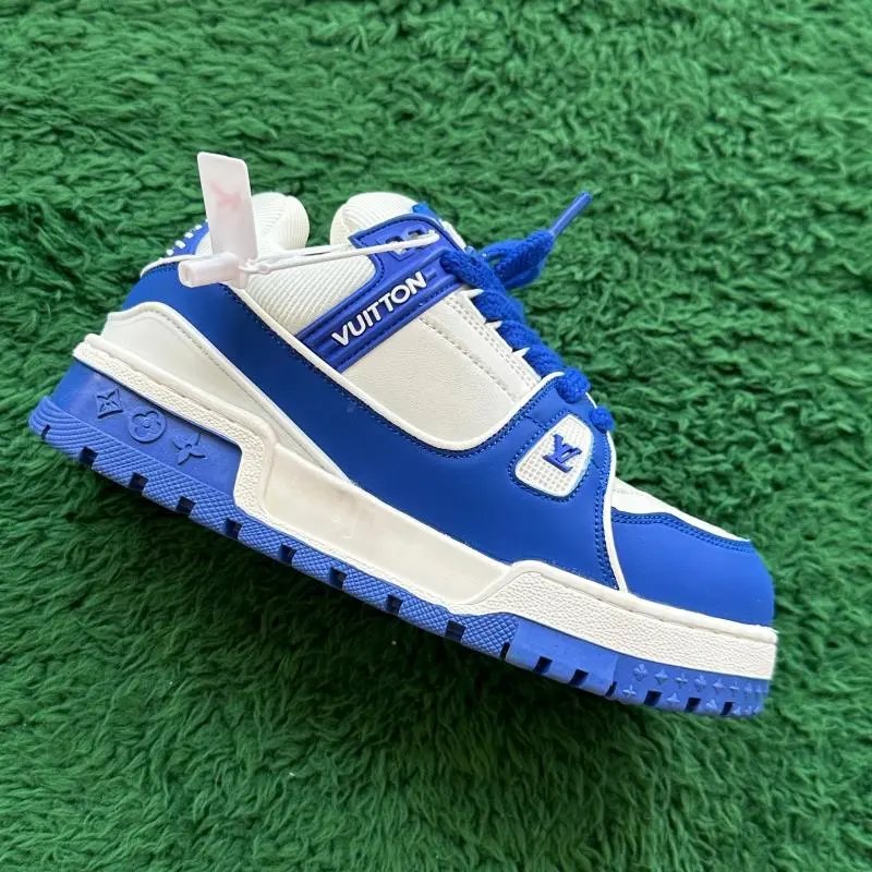 LV Trainers White Signature (Budget) — Fat Ding SNEAKER BLUE colorway — USFans Spreadsheet photo