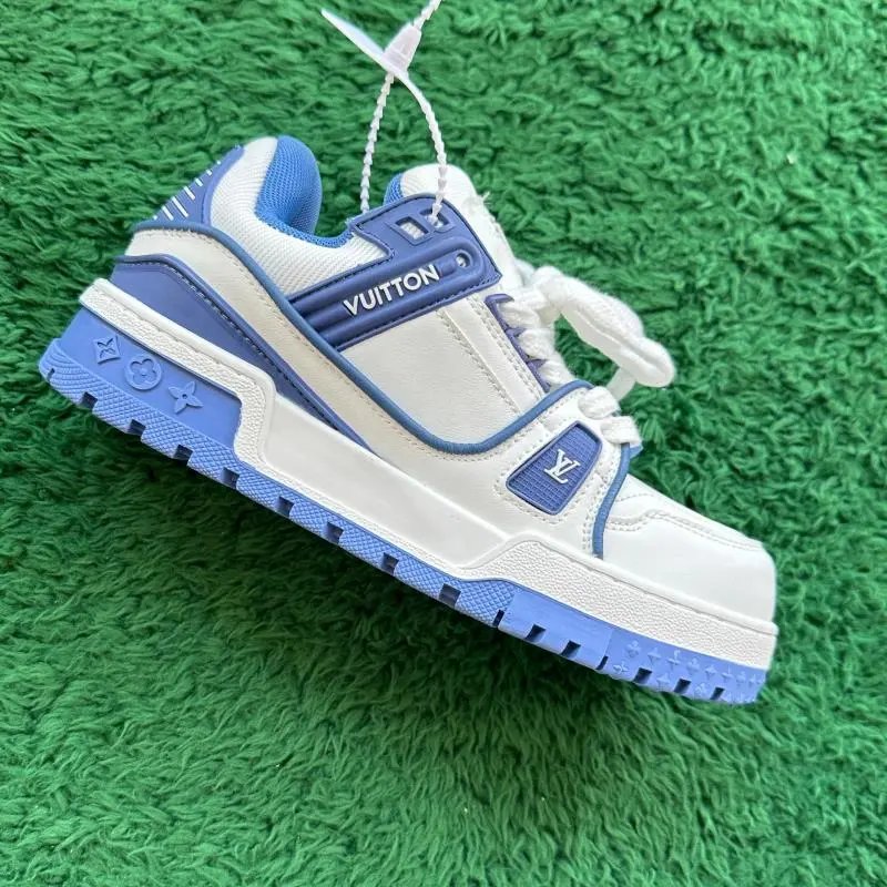 LV Trainers White Signature (Budget) — Fat Ding Color SNEAKER BLUE colorway — USFans Spreadsheet photo