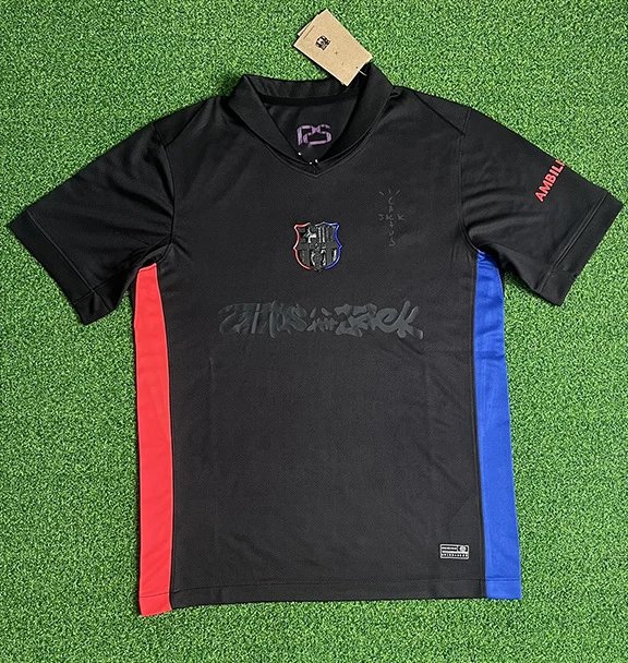 FC Barcelona x Spotify Black and Royal Blue Training Jersey - 15