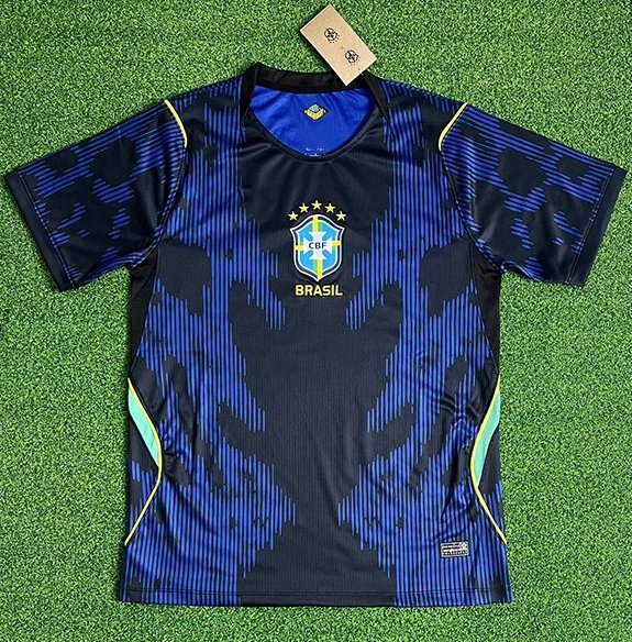FC Barcelona x Spotify Black and Royal Blue Training Jersey - 50