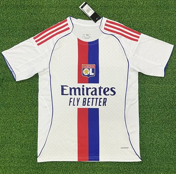 Olympique de Marseille Olympique Lyonnais 2023-24 Away Jersey White Jersey - 1