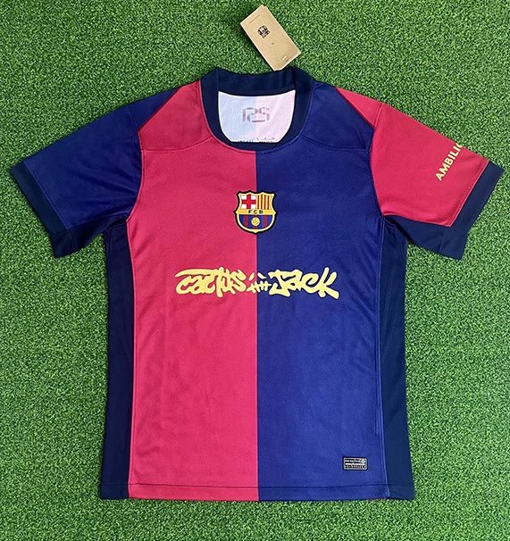 FC Barcelona x Spotify Black and Royal Blue Training Jersey - 16