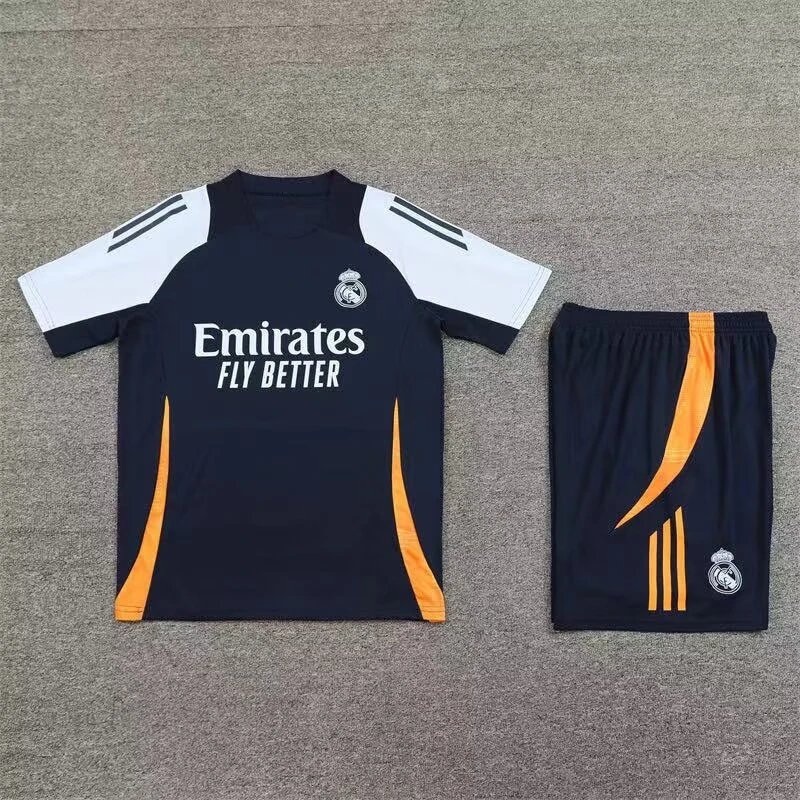 Unbranded Matching Sets Short-Sleeve Football Training Kit — 2425 Real Madrid royal blue