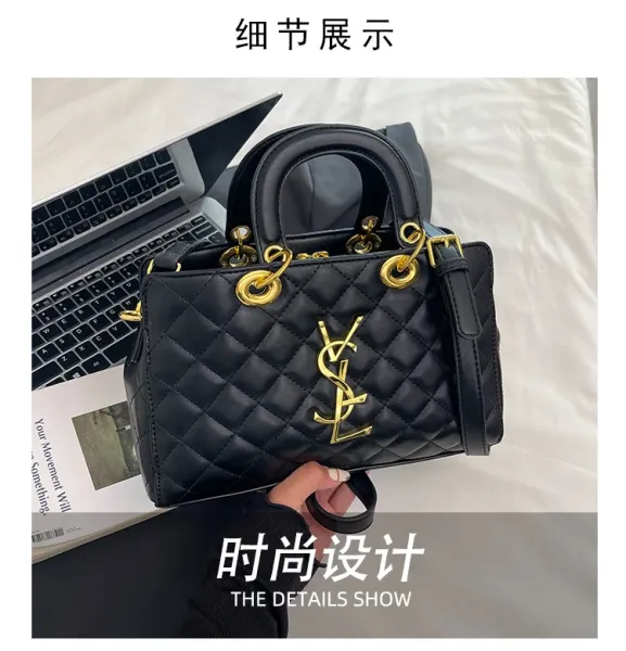 Saint Laurent Loulou Quilted Burgundy Handbag - 4