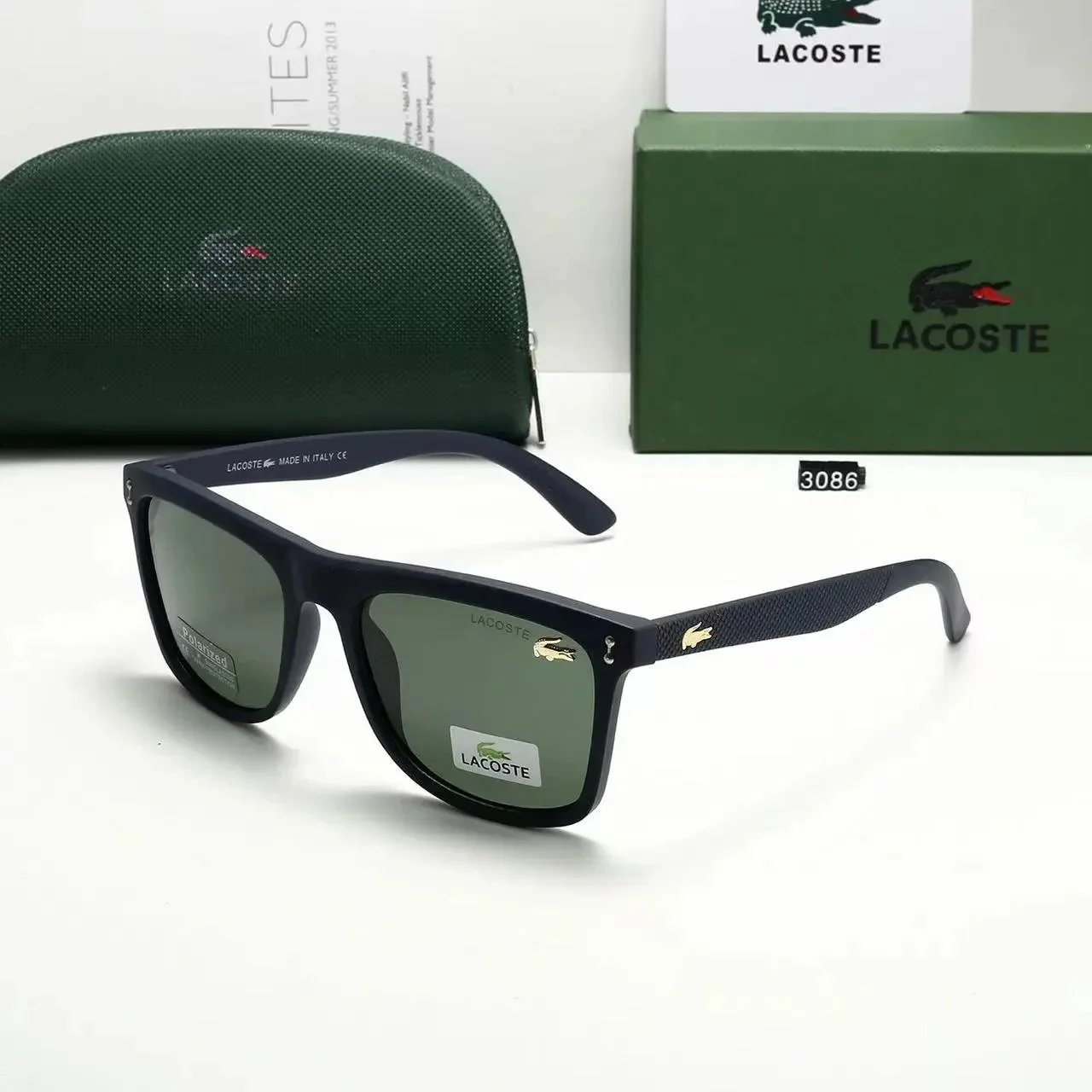 Louis Vuitton Eyewear Square-frame polarized sunglasses — Lacoste-3