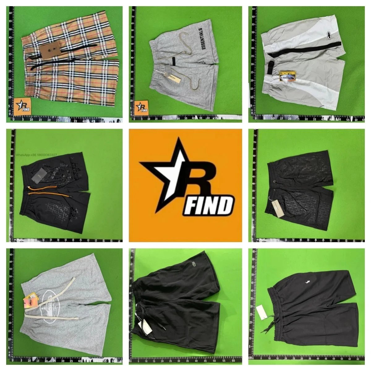 Collection of factory clearance brand shorts