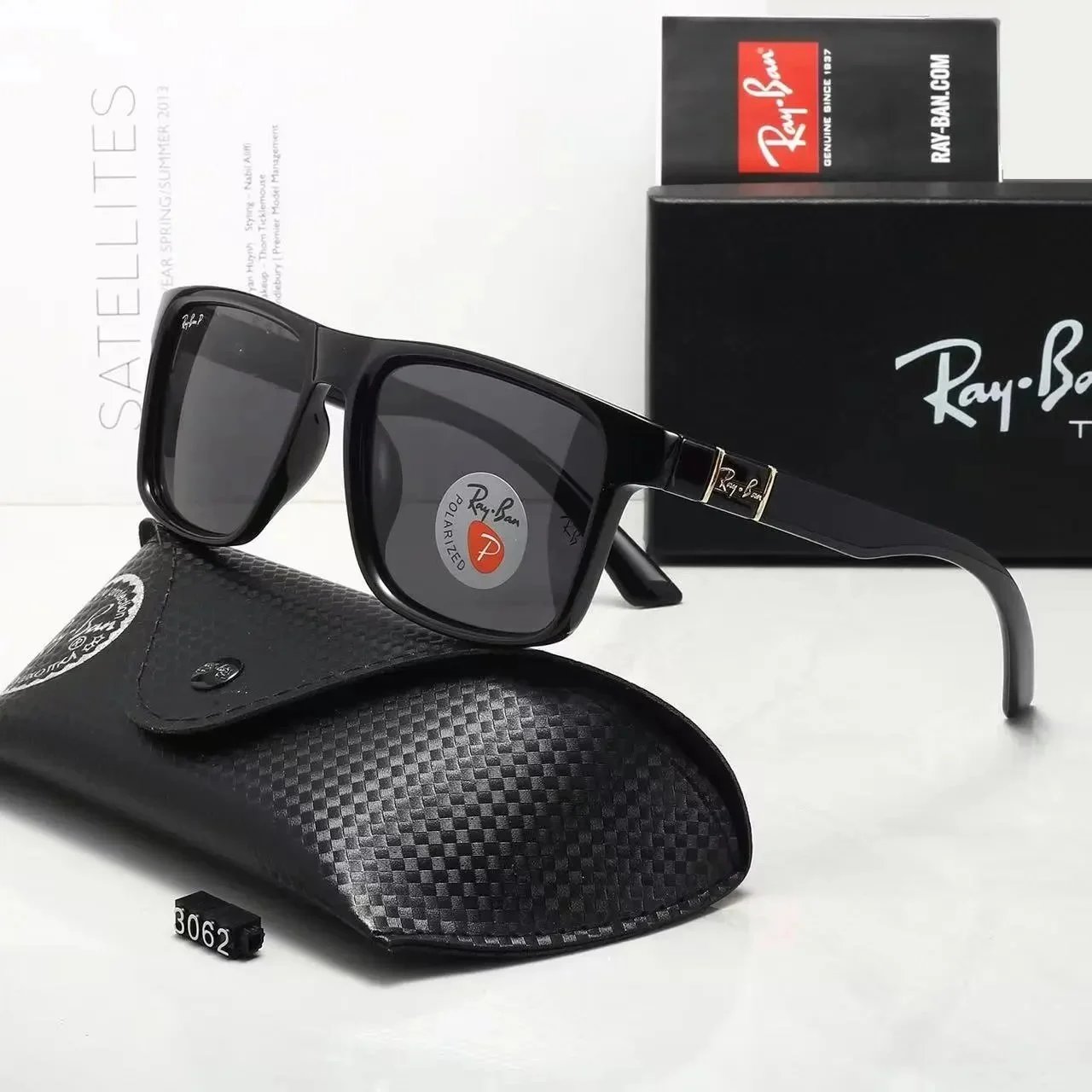 Louis Vuitton Eyewear Square-frame polarized sunglasses — Ray-Ban-4