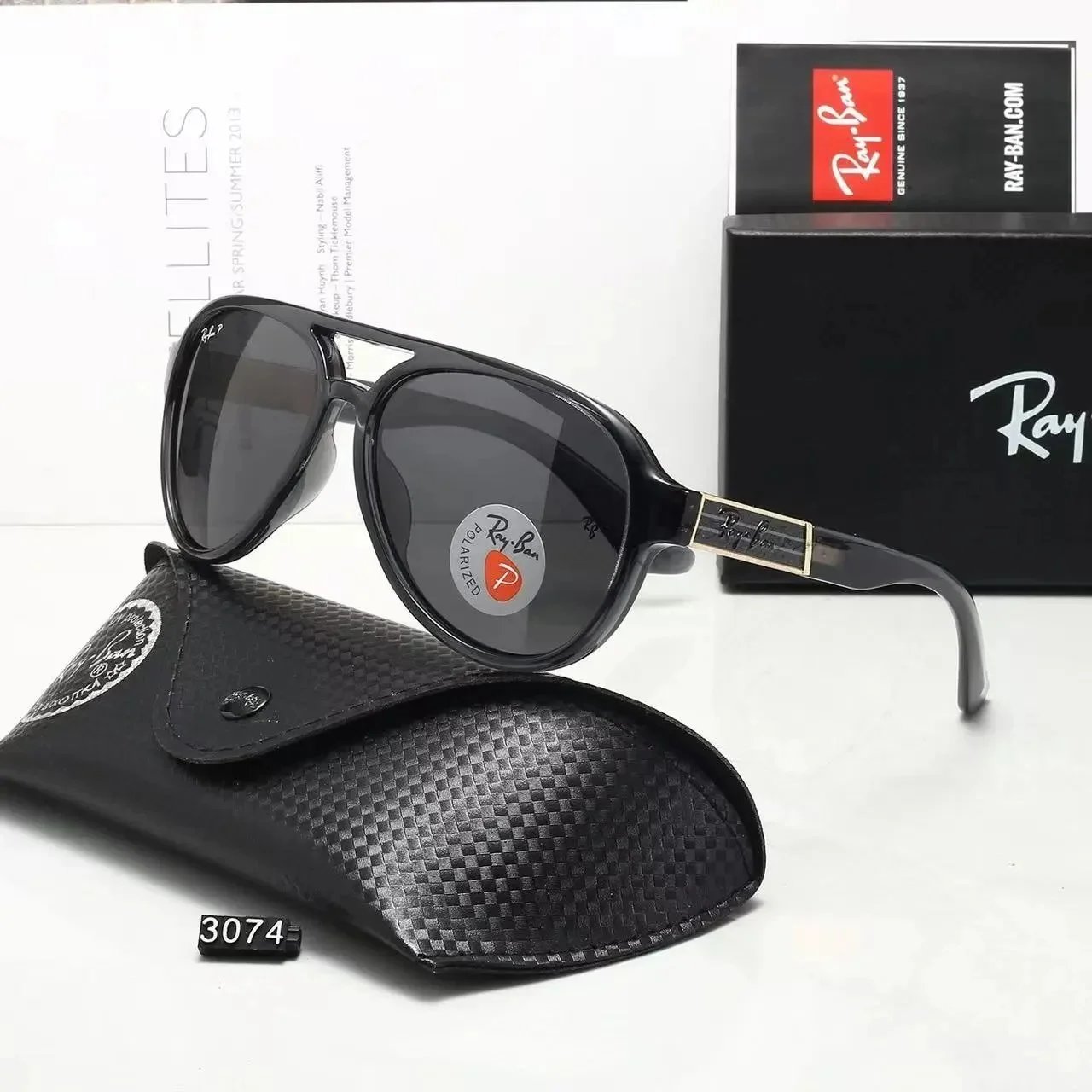 Louis Vuitton Eyewear Square-frame polarized sunglasses — Ray-Ban-2