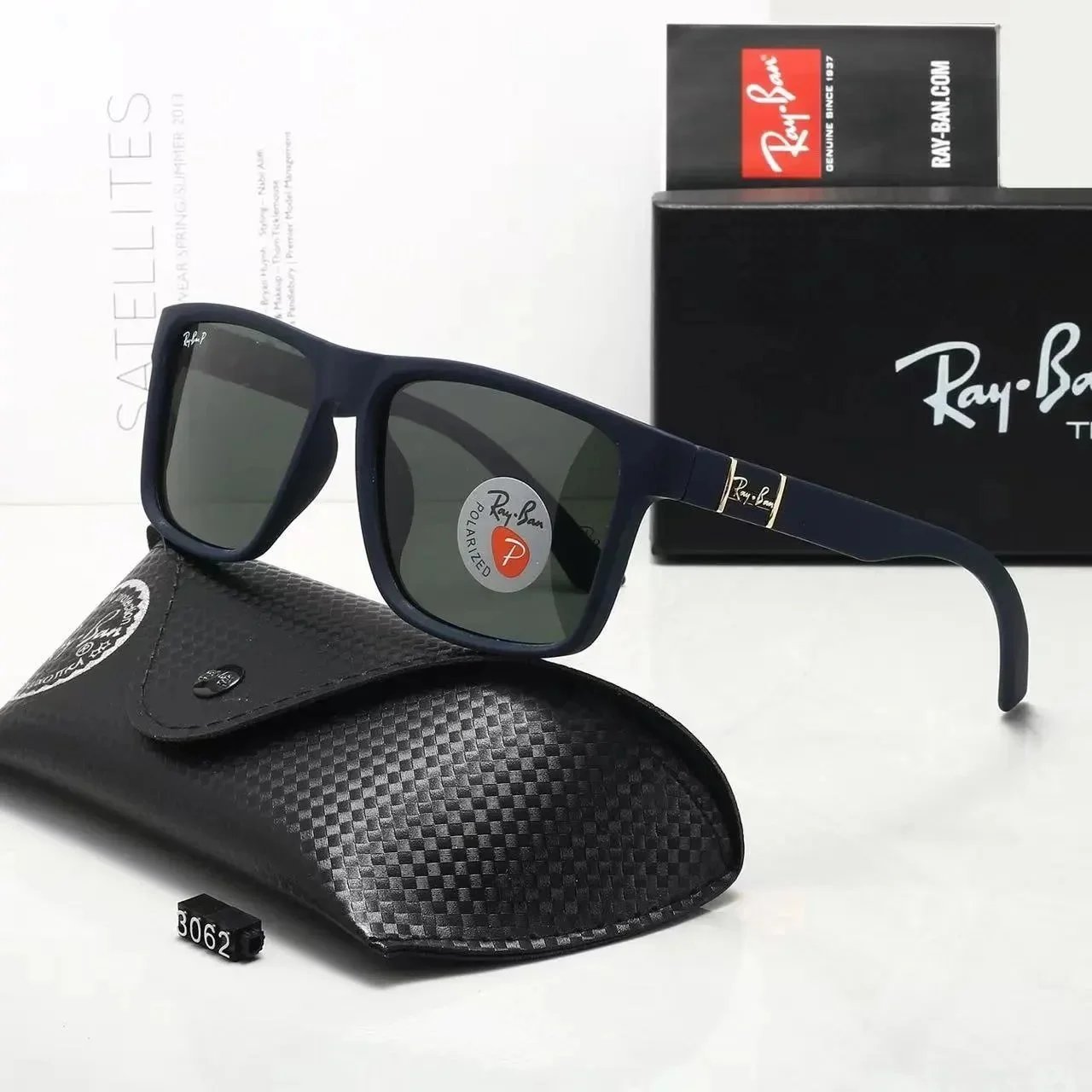 Louis Vuitton Eyewear Square-frame polarized sunglasses — Ray-Ban-5