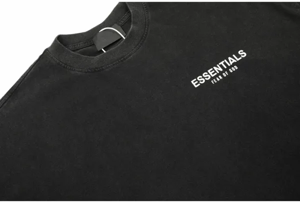 Design Angel Statues Print Oversized T-Shirt Black - 44