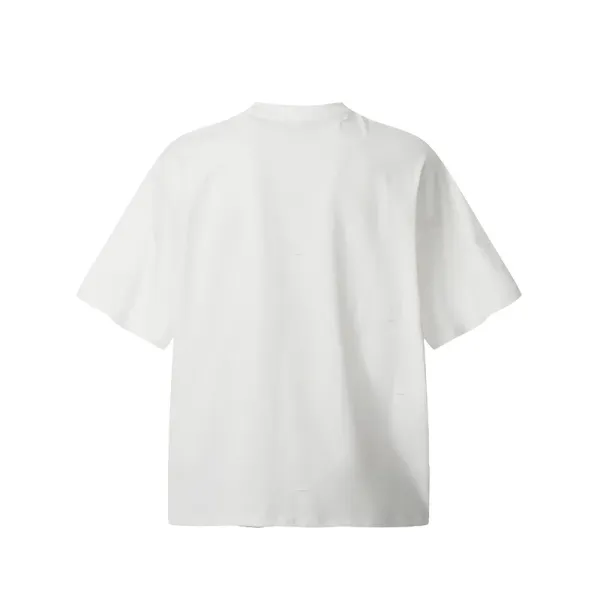 Design Angel Statues Print Oversized T-Shirt Black - 20