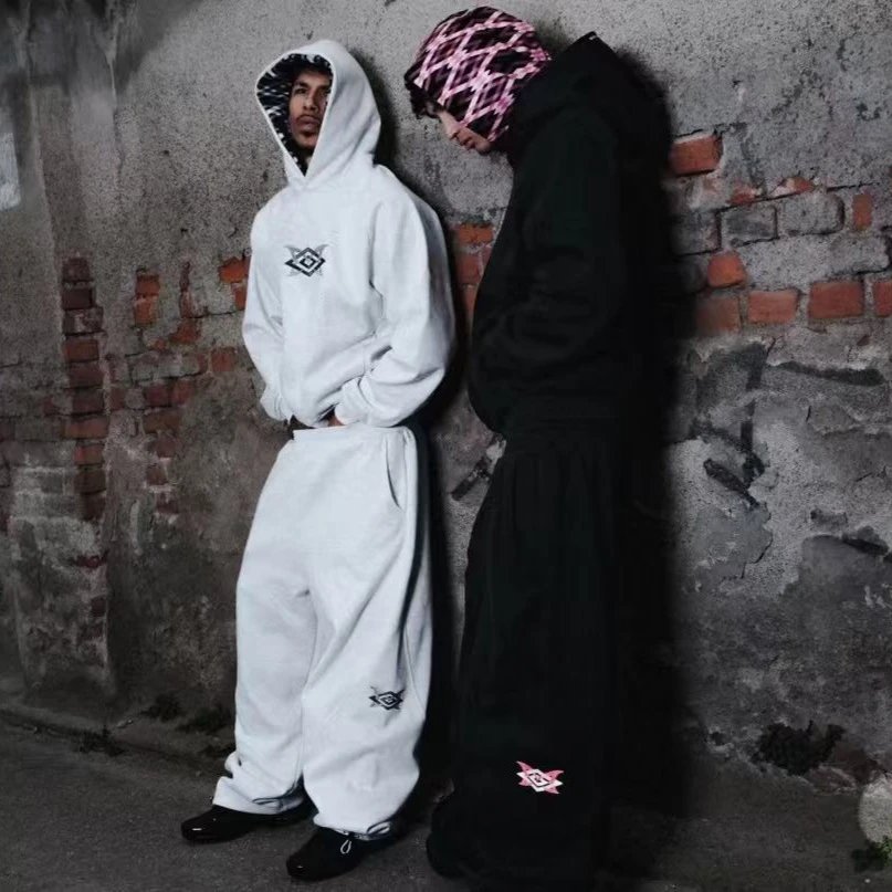 Matching Hoodie & Joggers Set, Casual Streetwear Athletic Outfit