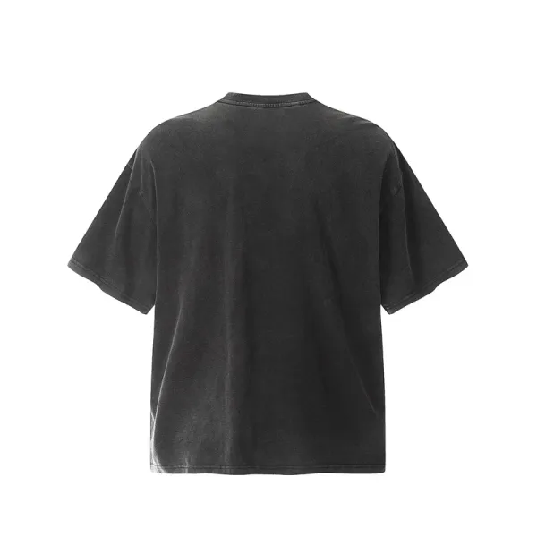 Design Angel Statues Print Oversized T-Shirt Black - 38