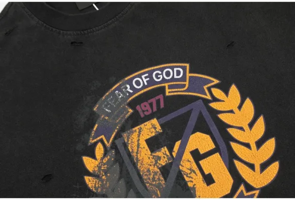 Design Angel Statues Print Oversized T-Shirt Black - 55