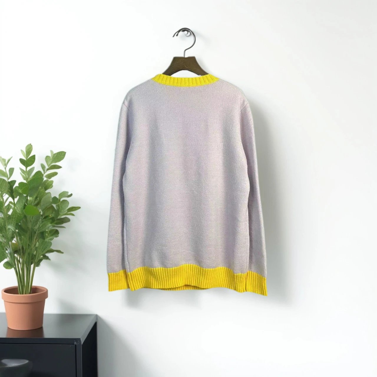 Design Knit Polo Sweater Black - 13