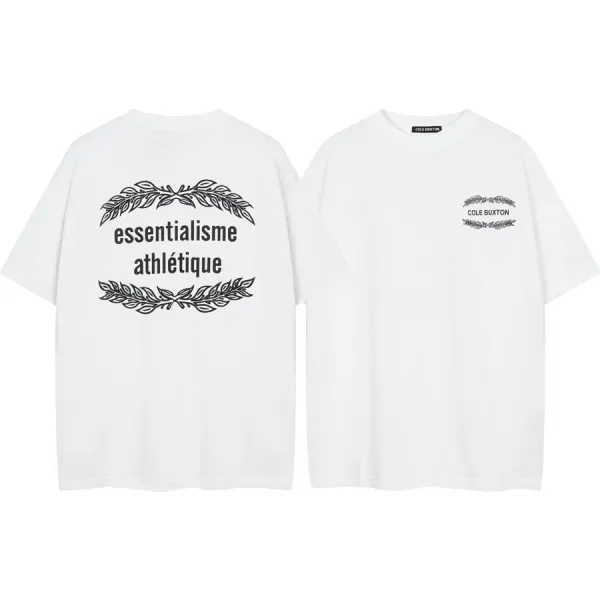 Cole Buxton Essentialisme Athlétique White T-Shirt - 1