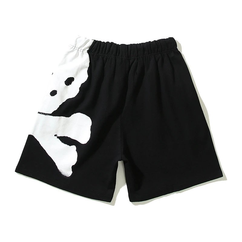 Cactus Jack Skull Print Black Pink Streetwear Shorts