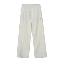 thumbnail for Rough versatile men's and women's wide-leg wide-leg patchwork fleece-lined straight-leg pants for autumn and winter
