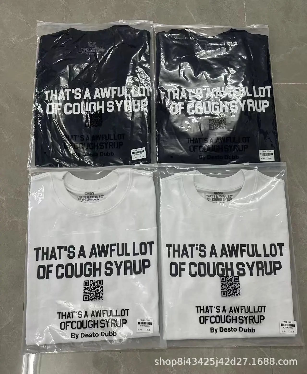 Design That's A Awful Lot Of Cough Syrup Tie-Dye Graphic T-Shirt Multicolor T-Shirts - 20