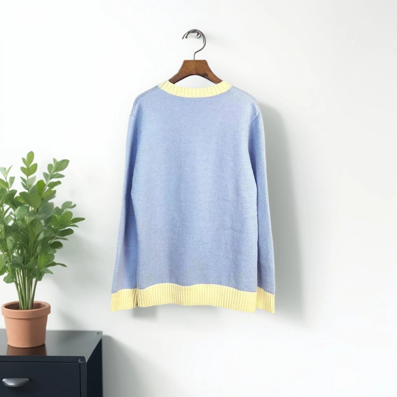 Design Knit Polo Sweater Black - 11