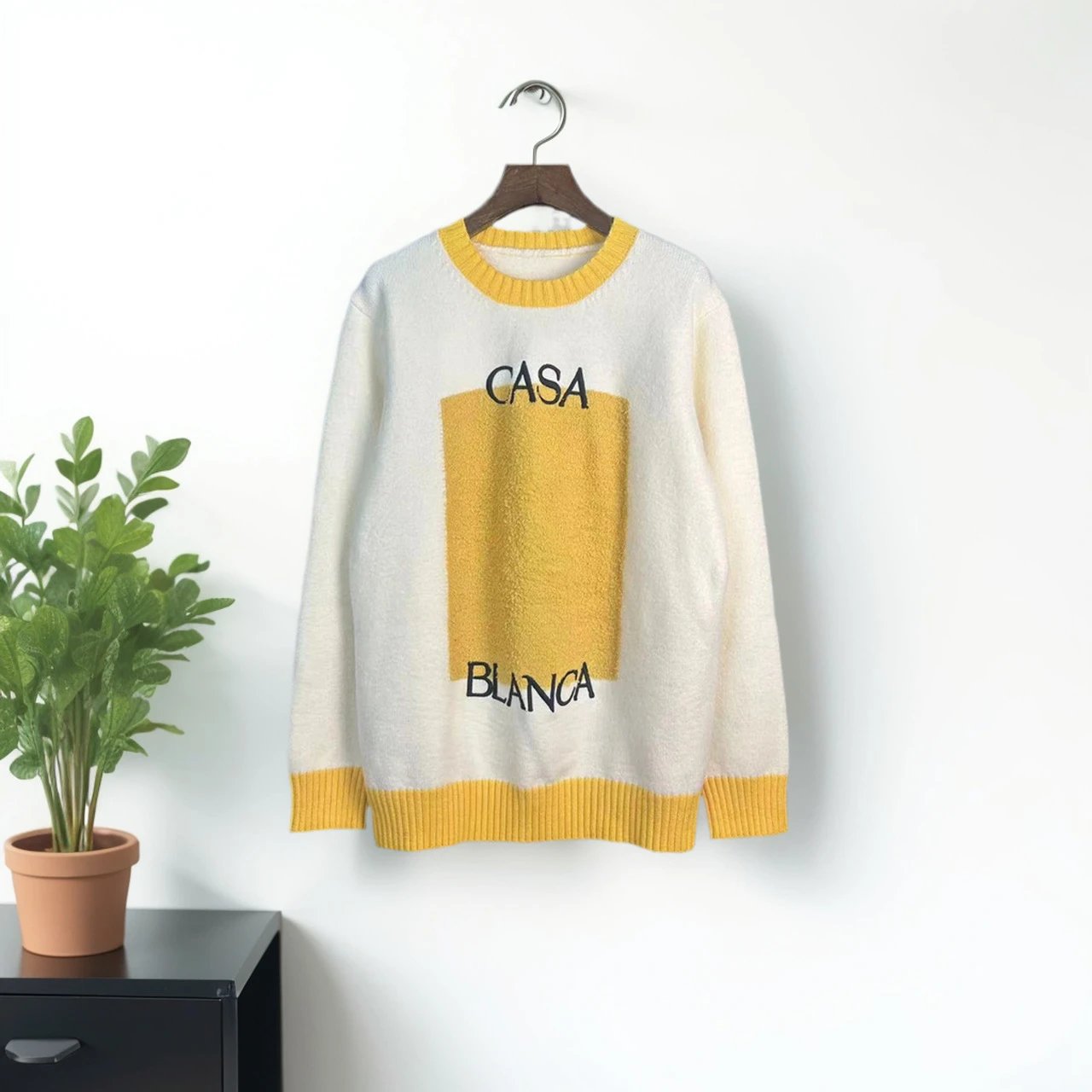 Design Knit Polo Sweater Black - 14