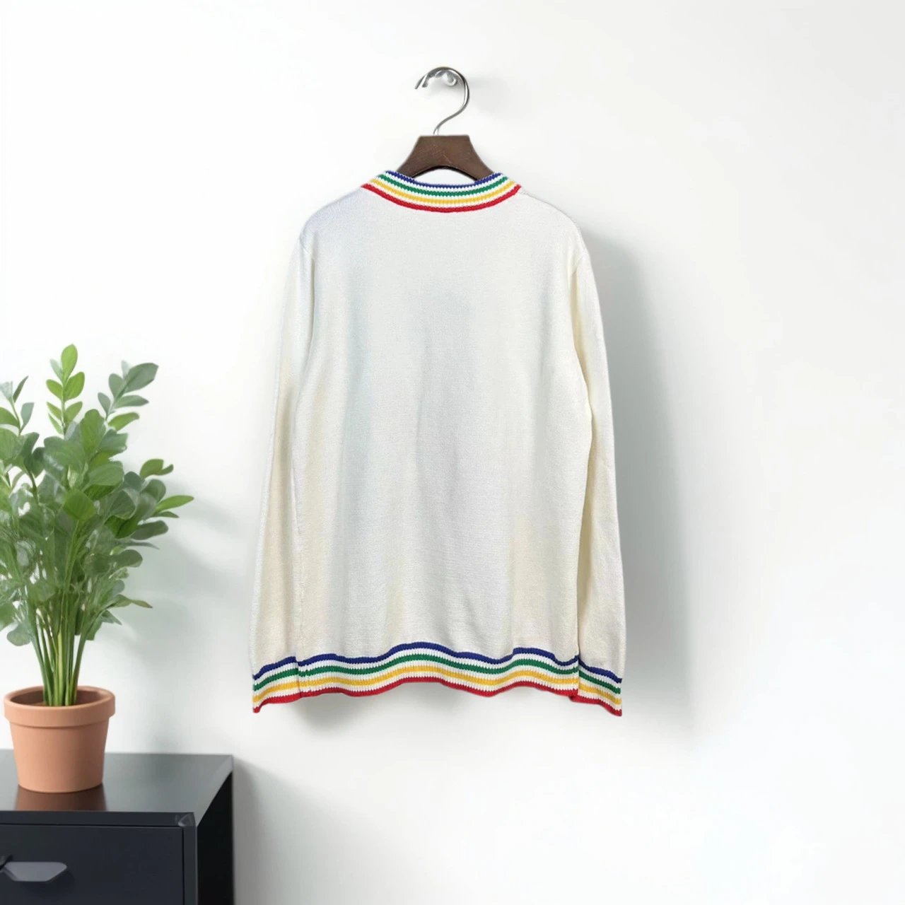 Design Knit Polo Sweater Black - 27