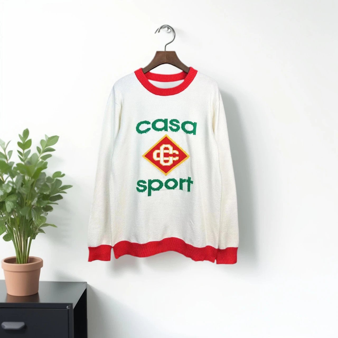 Design Knit Polo Sweater Black - 30