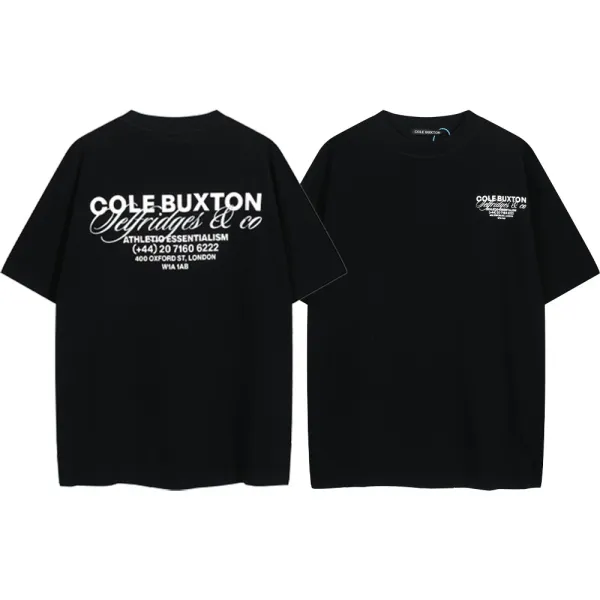 Cole Buxton Defridges & Co Black Oversized T-Shirt - 1