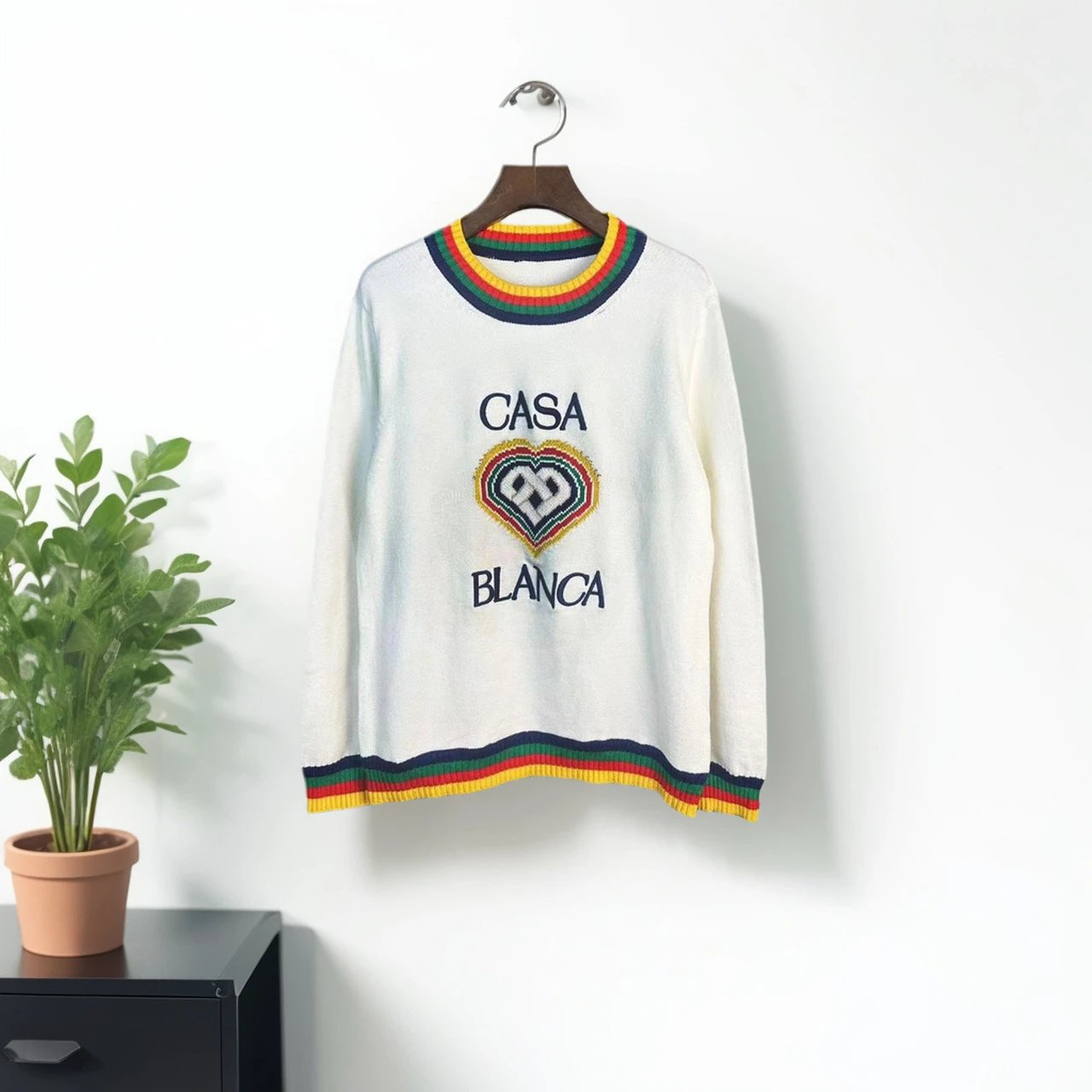 Design Knit Polo Sweater Black - 8
