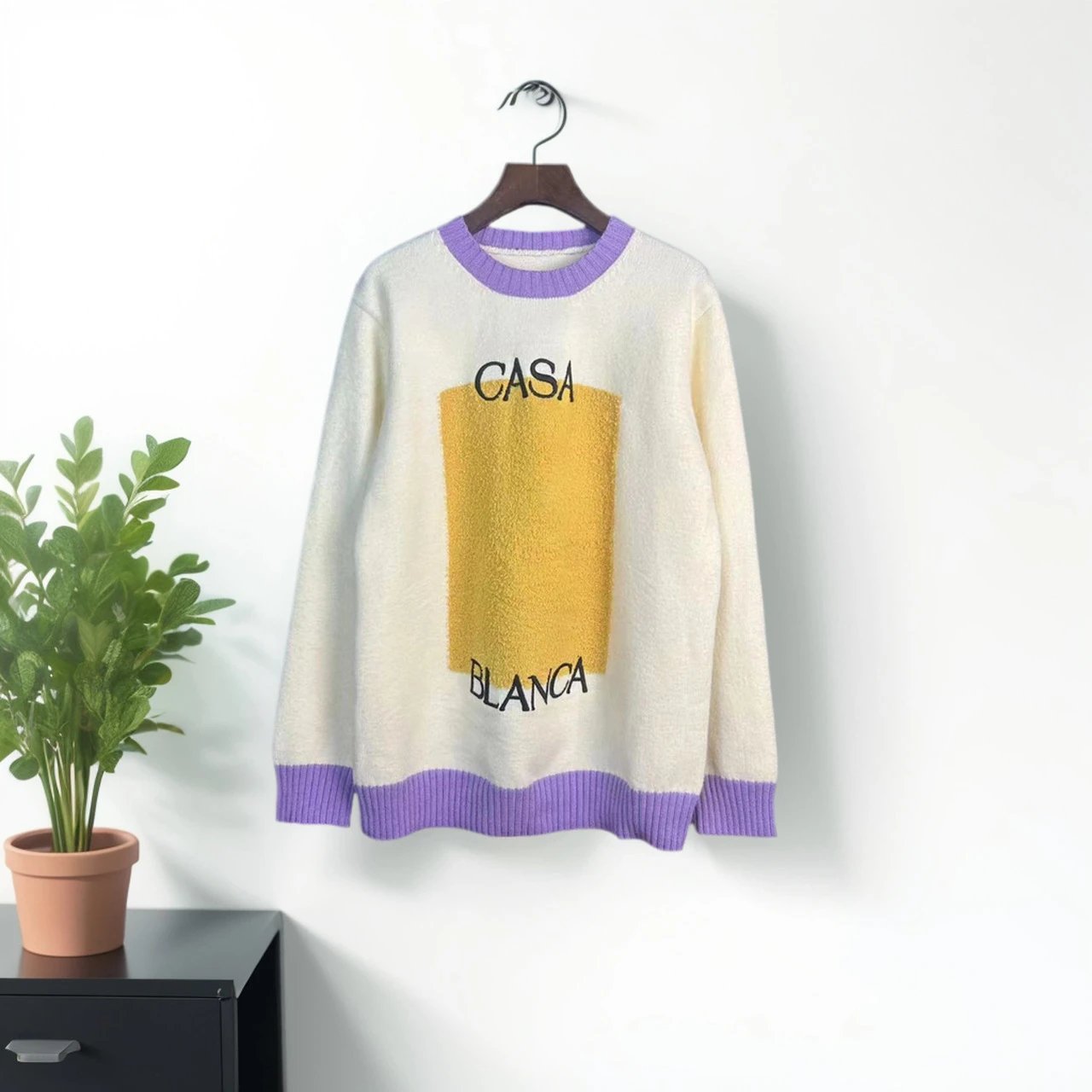Design Knit Polo Sweater Black - 16