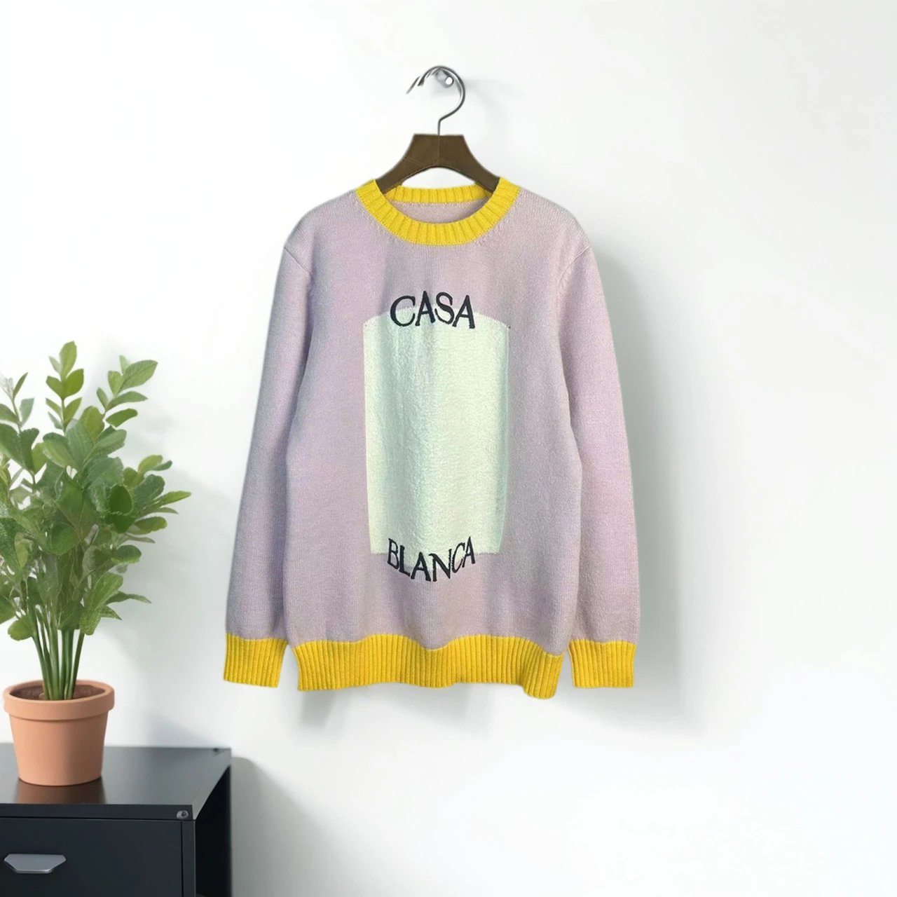 Design Knit Polo Sweater Black - 12