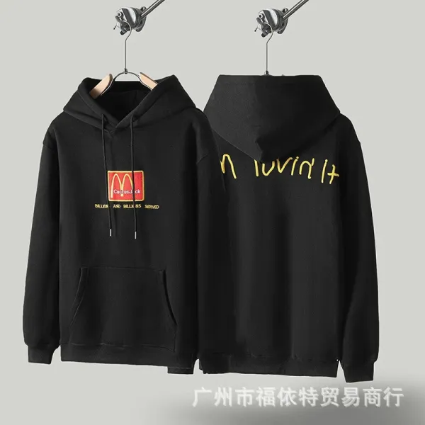 Design Graphic Print Brown Hoodie - 31