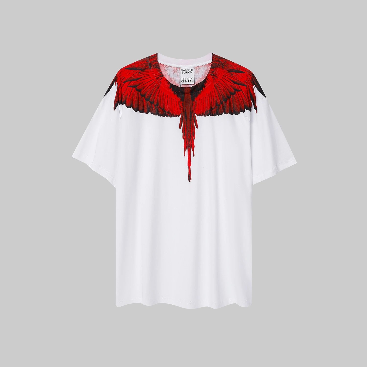 Marcelo Burlon County Of Milan Wings Print Black T-Shirt - 39