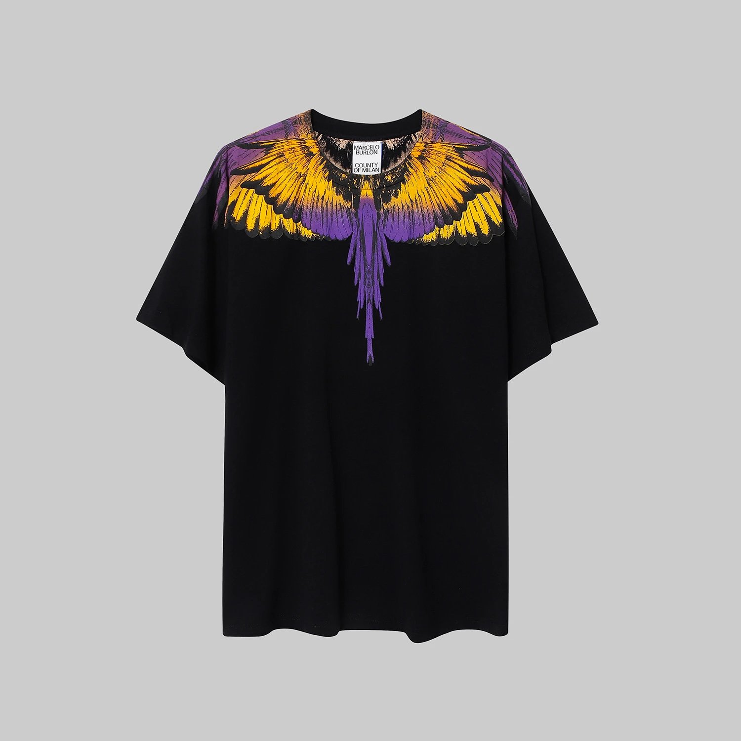 Marcelo Burlon County Of Milan Wings Print Black T-Shirt - 69