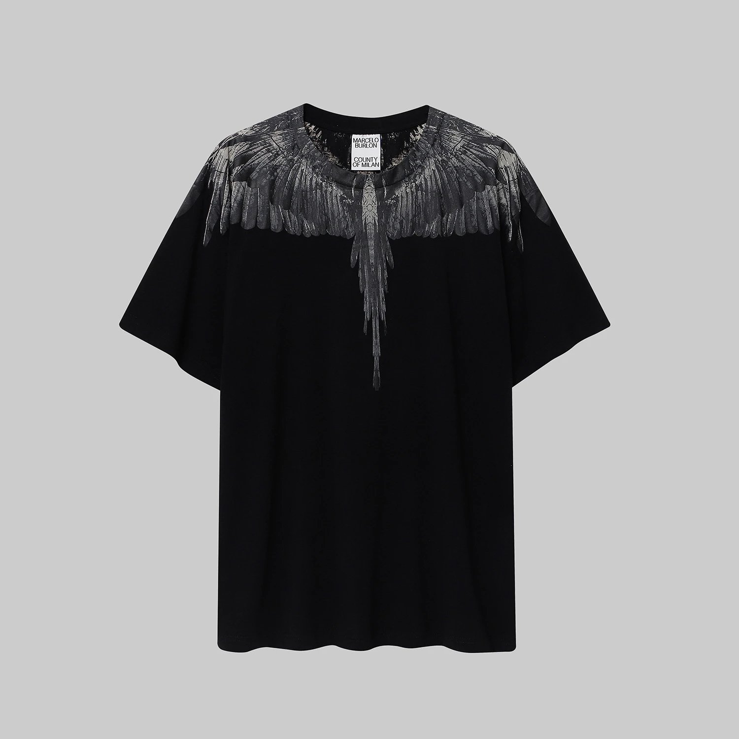 Marcelo Burlon County Of Milan Wings Print Black T-Shirt - 57