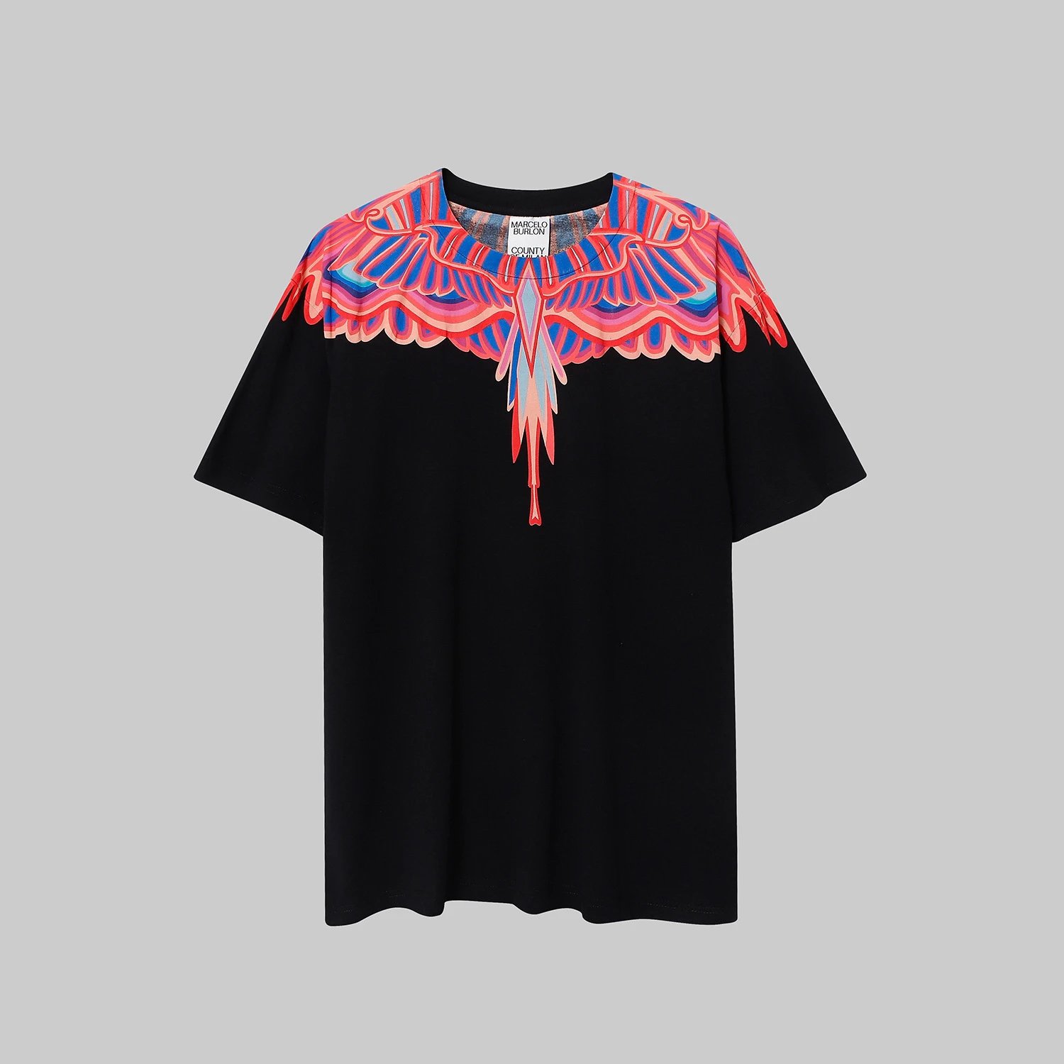 Marcelo Burlon County Of Milan Wings Print Black T-Shirt - 53